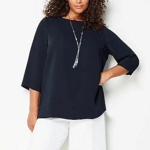 Wearever Easy-Care Boat-Neck Top J.Jill